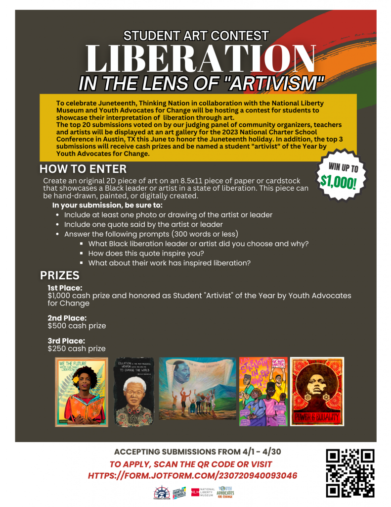 The Juneteenth Art Contest Flyer (pdf linked above)